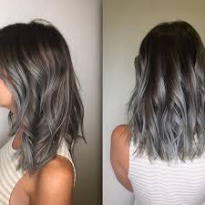 Silver Hair Pravana Silver Lob Short Hair Dipped Hair Short Ombre Hair Grey Hair Dye