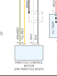 Remote throttle connector/cable pin wire color description 1 red supply voltage 2 black ground 3 oragne n/c 4 white n/c 5 green n/c 6 yellow eta400 rev150618. Need Exact Throttle Body Actuator Wiring Harness