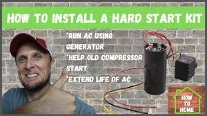 Ac compressor hard start kit. How To Install A Hard Start Kit On Home Ac 5 2 1 Hard Start Kit Youtube