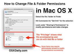 Change File Permissions In Mac Os X Mac Os Mac Mac Tips