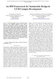 Cisco unified communications manager release 10.0(1) or later. Pdf An Ipd Framework For Sustainable Design In Uum Campus Development