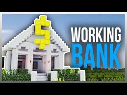 Working Redstone Bank In Minecraft Youtube Minecraft Shops Minecraft Minecraft Projects