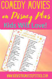 There are family friendly comedies, romantic comedies, and a couple of offbeat musical comedies on the service. Comedy Movies On Disney Plus Free Printable Disney Plus Comedy Movies Stories For Kids