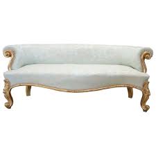 antique sofa in carved walnut gilded with gold leaf mid nineteenth century in 2021 antique sofa vintage sofa sofa