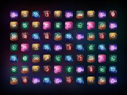 120 Deep Universe Ios 14 App Cover Icons Bundle For Your Etsy App Icon Themes App Homescreen