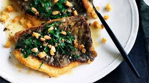 Recipe Pan Fried John Dory With Parsley Garlic And Pine Nuts Pine Nut Recipes John Dory Fish Recipes