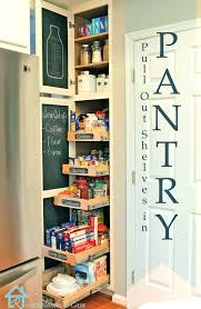 Diy.kalk paint easily make yourself. Kitchen Organization Pull Out Shelves In Pantry Remodelando La Casa