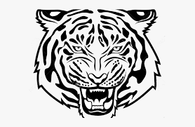 Tiger Free White Clipart Clip Art On Transparent Png Tiger Head Clipart Black And White Png Download Transparent Png Image Pngitem