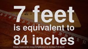 How to convert 45.7 feet to inches? 7 Ft To In How Long Is 7 Feet In Inches Convert
