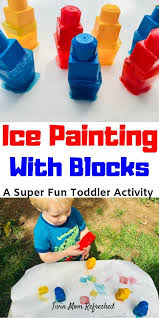 Ice Painting Activity For Toddlers Twin Mom Refreshed In 2020 Summer Activities For Kids Fun Activities For Toddlers Toddler Activities