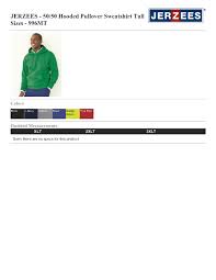 Jerzees Sweatshirts Size Chart Coolmine Community School