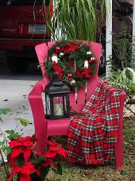 I Have A Red Adirondack Chair Outside I D Like To Use For Christmas Any Suggestions For Decorating It Red Adirondack Chairs Front Porch Christmas Decor Red Adirondack