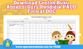 More images for cover daftar hadir siswa » Download Contoh Buku Absensi Guru Pendidik Paud Format Doc Operator Sekolah