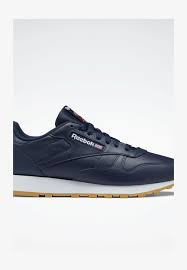 Reebok Classic CLASSIC LEATHER UNISEX - Trainers - blue/dark blue - Zalando
