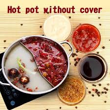 Cheap Light Stainless Steel Hot Pot Chinese Fondue Lamb Chinese Charcoal Hotpot Outdoor Cooker Picnic Cooker Kochtopf Hot Pot Outdoor Cooker Food
