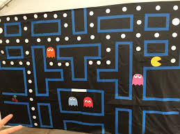 Pacman Wall Backdrop Trunk Or Treat Video Game Party Retro Party