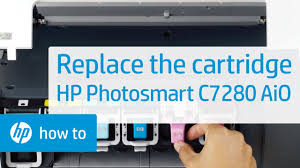 Hp printer power supply compatibility, hp. Replace The Cartridge Hp Photosmart C7280 All In One Printer Hp Youtube