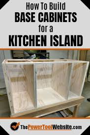 The base cabinet is the standard storage unit of any flat pack kitchen. See How To Build Base Cabinets For A Stand Alone Project My Cabinets Are For A Kitchen Building Kitchen Cabinets Building A Kitchen Woodworking Plans Kitchen