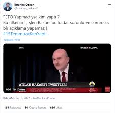 Halkın iktidarını getiriyorlar.! masum insanlar, i̇ktidara geldiler diyen soylu'dan, fetö ve gülen'e övgüler. Suleyman Soylu Nun 15 Temmuz U Feto Yapmadi Dedigi Iddiasi