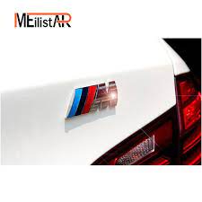 M Power Motorsport Metal Logo Car Sticker Rear Trunk Emblem Grill Badge For Bmw E46 E30 E34 E36 E39 E53 E60 E90 F10 F30 M3 M5 Grill Badge Bmw E46 Metallic
