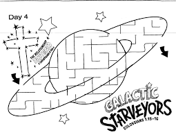 Galactic Starveyors Coloring Sheet Vbs 2017 Day 4 Easy Maze Vbs 2017 Galactic Starveyors Vbs 2017 Vbs Themes