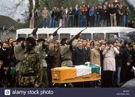 Bobby Sands Funeral Ira Paramilitary Shooting Over Coffin Belfast Ireland 1981 P Ireland History Northern Ireland Troubles Time In Ireland