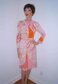 60s Pucci Dress 1960s Mod Emilio Pucci Silk Jersey Designer Dress Pucci Dress Emilio Pucci Designer Dresses