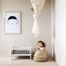 Boy In A Belly Basket Numero74 Canopy In Natural Color Kinderkamer Babykamer Ideeen