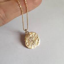 1959 mexican 22k gold pesos coin necklace 16 14k gold rope chain 33.1 total gr. Antique Coin Pendant Necklace 14k Gold Necklace Gold Coin Etsy