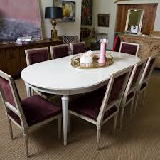 Vintage louis xiv style french lacquer chairs,chippy cream chairs,floral chairs,cottage living room chairs,boudoir chairs,pair parlor chairs thelittlemuseumco 5 out of 5 stars (175) $ 800.00. Mid Century Lacquered Dining Table Park Eighth