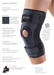 details about new donjoy playmaker xpert hinged knee brace patella stabilizing meniscus tear