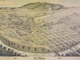 Historic Pictures And Maps Of Old El Paso Fort Bliss Post Live Top Texas Tx Old El Paso City Map Poster Panoramic Map