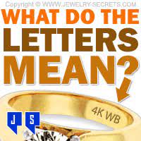 9 times out of ten, they don't refer to the ring at all. What Do The Letters Mean Jewelry Secrets