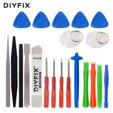 Diyfix 21 In 1 Hand Tools Set Screen Opening Pry Crowbar Pliers Mini Screwdriver Set For Iphone 7 Ipad Samsung Phone Hand Tool Set Screwdriver Set Phone Repair