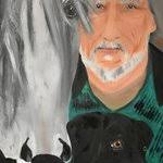 Streaming Cows Oil Painting By Randy Sprout