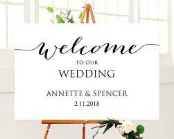 Welcome To Our Wedding Sign Wedding Welcome Sign Printable Etsy Wedding Reception Signs Welcome To Our Wedding Wedding Welcome Signs
