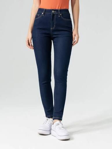 Quần Jean Nữ Skinny Xanh Nguyên Bản