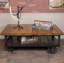 Featuring a unique blend of vintage industrial and contemporary style elements, the weston home factory rectangle wood coffee table adds a bold statement to your living room. Coffee Table With Wheels You Ll Love In 2021 Visualhunt