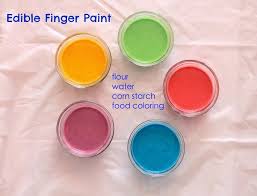 How To Make Homemade Edible Finger Paint Safe For Babies And Toddlers With Only 4 Common Kitchen Ingre Edible Finger Paints Baby Art Activities Finger Painting