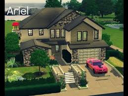There's more than enough space for your sims to move around thanks to the open layout room. Sims 3 House Building Ariel Family Home Youtube