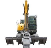 Excavator with Sleeper Changer the Sleepers Can Be Freed From the Ballast,  Removed and a New One Positioned