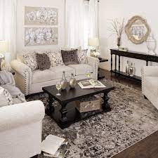 Linen Sofa And Loveseat With Nailhead Trim Jerome S Furniture Living Room Designs Furniture Trendy Living Rooms