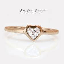 Rose Gold Heart Shaped Diamond Ring Xo Silly Shiny Heart Shaped Diamond Ring Heart Engagement Rings Heart Shaped Engagement Rings