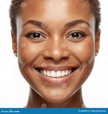 Beautiful Smiling Happy Face Closeup Picture Which is Joy Stock  Illustration