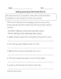 False in a config, b. Englishlinx Com Apostrophes Worksheets