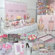 Christening Dessert Table Lace And Pearl Theme Fiestas Infantiles Baby Shower Fiesta