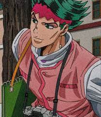 Its body is covered in lighter colored standards resembling question marks. Rohan Kishibe Icon Jojo Anime Jojo Bizzare Adventure Jojo S Bizarre Adventure