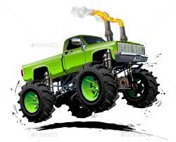 Cartoon Monster Truck Monster Trucks Monster Truck Art Monster Truck Drawing