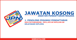 Cara memohon jawatan di jabatan pendaftaran negara. Iklan Jawatan Kosong Jabatan Pendaftaran Negara