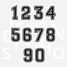 Pin By Alex Cruz On Svg Jersey Font Sports Fonts Numbers